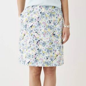 J. Jill Floral Print Stretch Pocket Knit Skirt Multicolor Women’s Size Medium